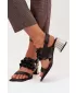 Damensandalen D&A CR61-3062 SCHWARZ