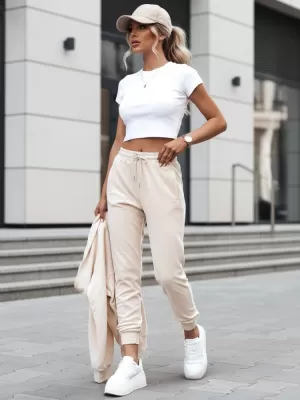 Damenhosen DSTREET UY2841 BEIGE