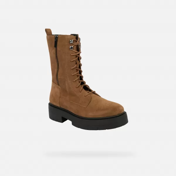  Damen-Stiefeletten GEOX SPHERICA EC7 G004252 BRAUN 