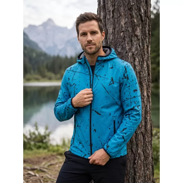  Premium-Softshelljacke für Herren ALTISPORT VOJ/ALM034JACK01 SMARAGD 