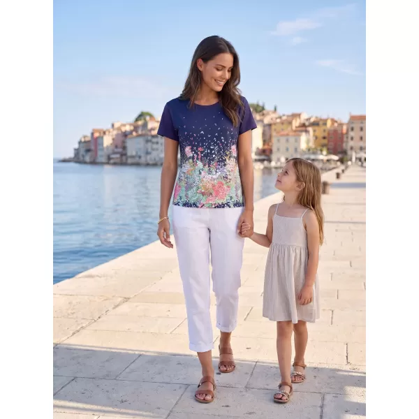  Damen-T-Shirt ALTISPORT HELINA DUNKELBLAU 