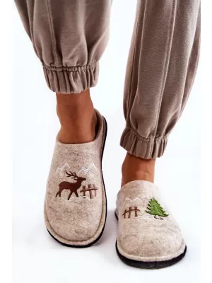 Damenhausschuhe BIG STAR KK276016 BEIGE Big Star Shoes