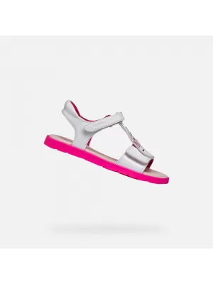 Sandalen für Mädchen GEOX JOYFOOT J65P1C000HHC1441 WEIß