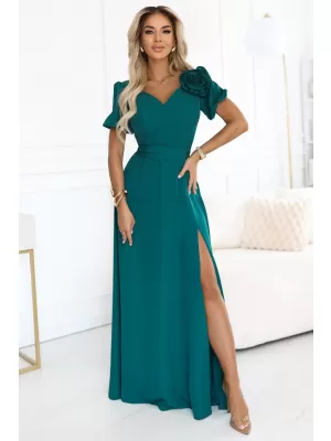 Kleid NUMOCO 653-1 FLASCHENGRÜN