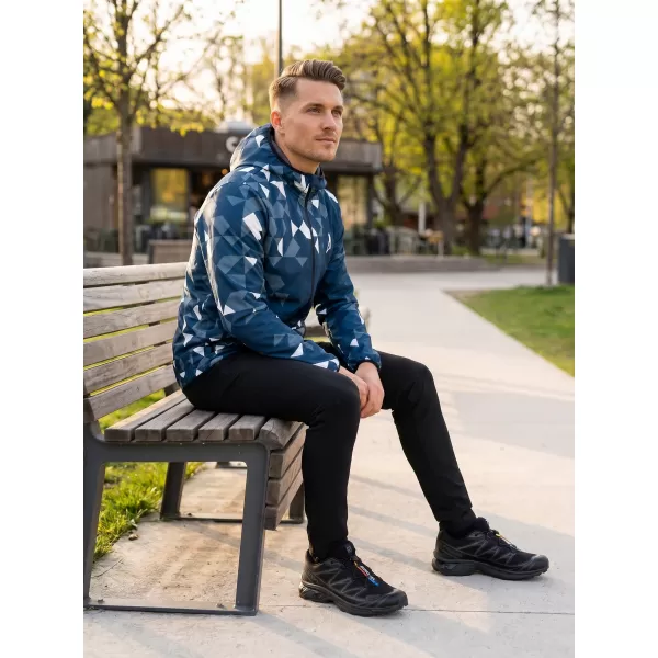  Premium-Softshelljacke für Herren ALTISPORT VOJ/ALM108JACK01 MARINEBLAU/WEIß 