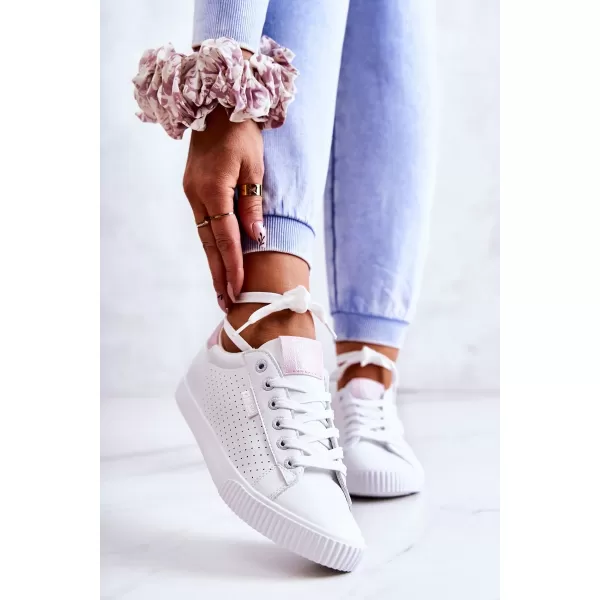  Damen-Sneaker BIG STAR HH274073 WEISS/ROSA Big Star Shoes 