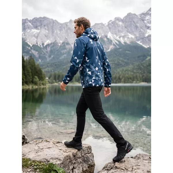  Premium-Softshelljacke für Herren ALTISPORT VOJ/ALM108JACK01 MARINEBLAU/WEIß 