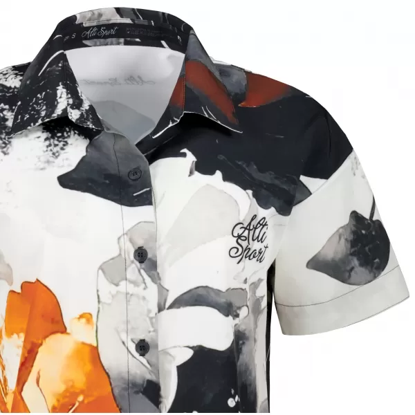  Premium-Shirt für Damen ALTISPORT VOJ/ALW117KOS01 SCHWARZ/ORANGE 