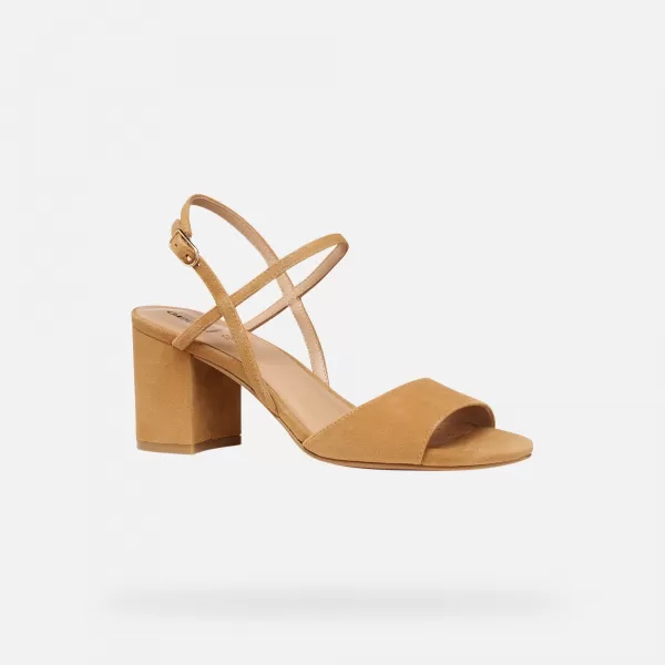  Damensandalen GEOX VIRNILISA 65 S G013229 HELLBRAUN 