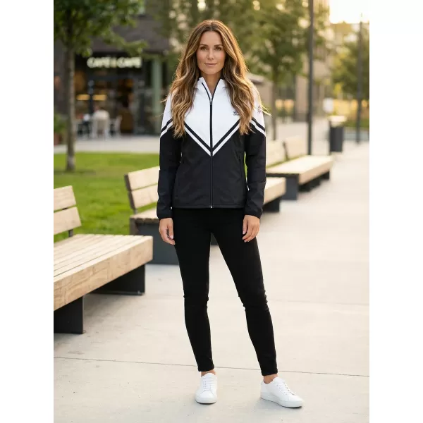  Premium-Softshelljacke für Damen ALTISPORT VOJ/ALW101JACK01 SCHWARZ UND WEIß 