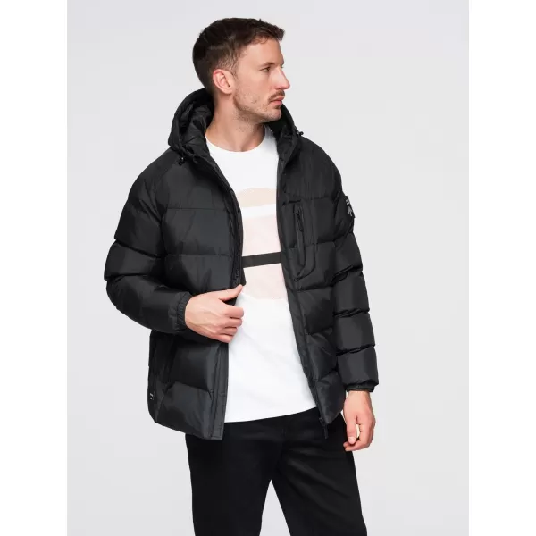  Herrenjacke OMBRE OM-JAHP-0302 SCHWARZ 