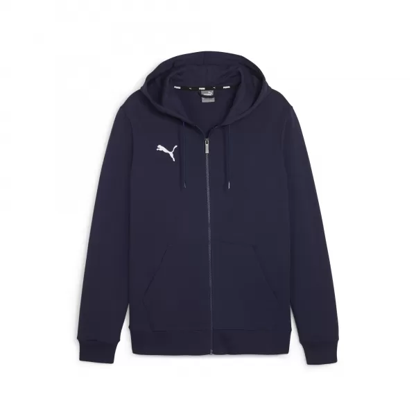  Kinder-Sweatshirt PUMA TEAMGOAL CASUALS HOODED JKT 658596_06 PUMA MARINE/PUMA WEIß 