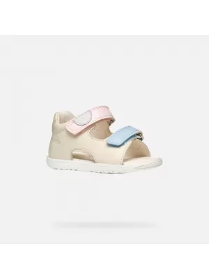 Sandalen für Mädchen GEOX SANDAL MACCHIA B254WA08502C1M2M BEIGE