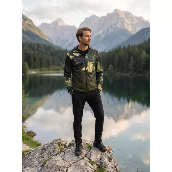  Premium-Softshelljacke für Herren ALTISPORT VOJ/ALM125JACK01 MASKE/GRN 