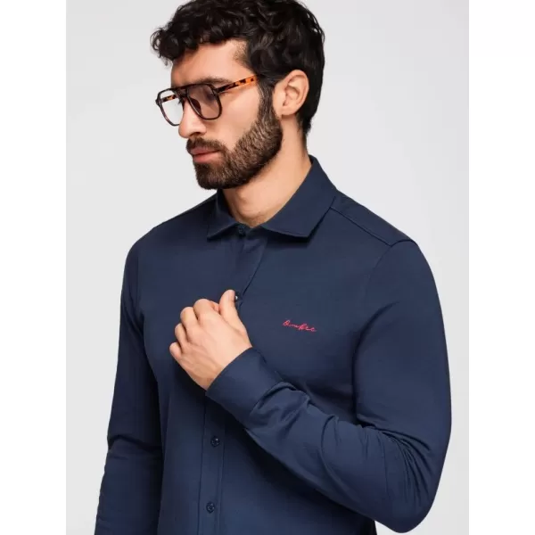  Herrenhemd OMBRE K697 MARINEBLAU 