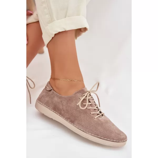  Damenschuhe S.BARSKI LR61-7080 DUNKELBEIGE 