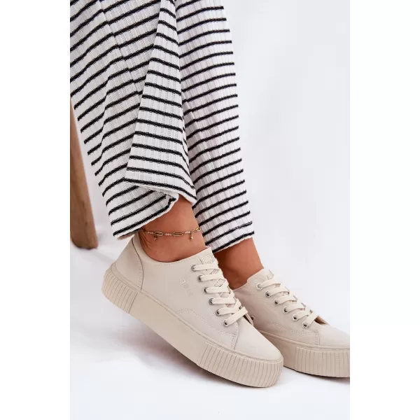  Damen-Sneaker BIG STAR RR274407 BEIGE Big Star Shoes 