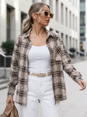 Damenhemd DSTREET DY0485 BEIGE
