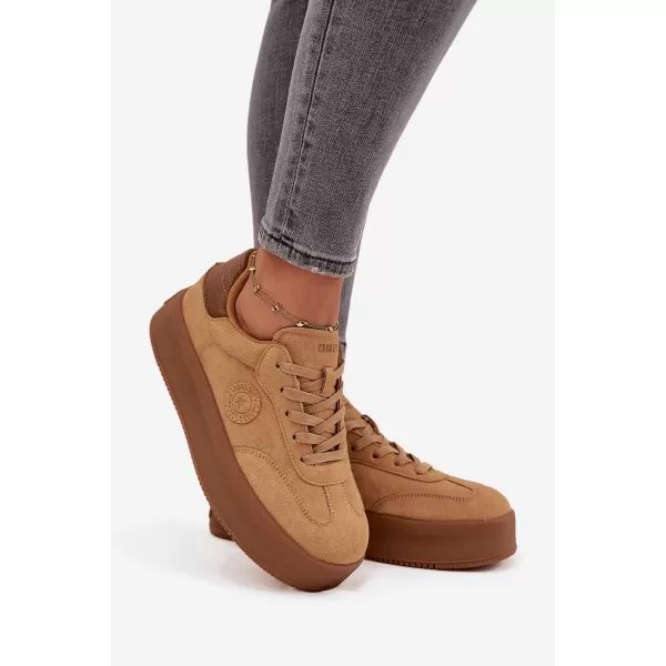  Damen-Sneaker BIG STAR SS274762 BRAUN/BEIGE Big Star Shoes 