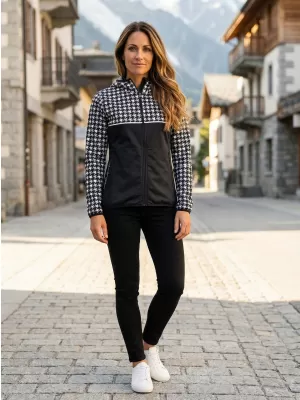 Premium-Softshelljacke für Damen ALTISPORT VOJ/ALW048JACK01 SCHWARZ UND WEIß