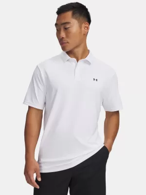 Herren-T-Shirt UNDER ARMOUR T2G PIQUE POLO 6012303-100 WEIß