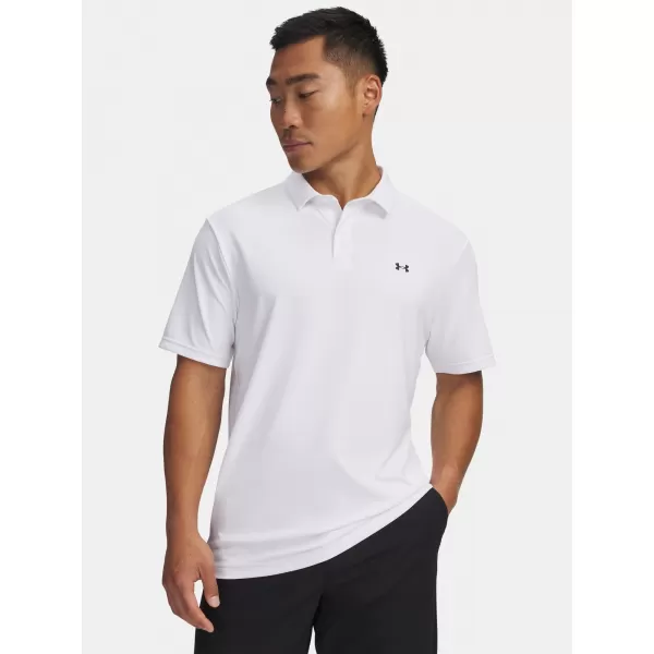  Herren-T-Shirt UNDER ARMOUR T2G PIQUE POLO 6012303-100 WEIß 