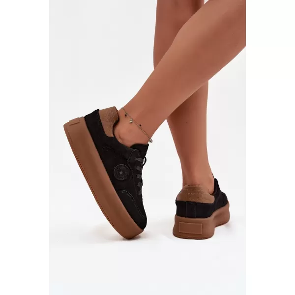  Damen-Sneaker BIG STAR SS274761 SCHWARZ Big Star Shoes 