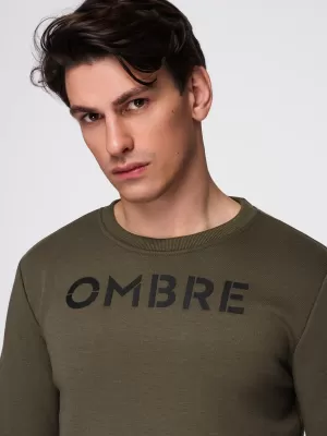Herren-Sweatshirt OMBRE B1711 DUNKLES OLIV