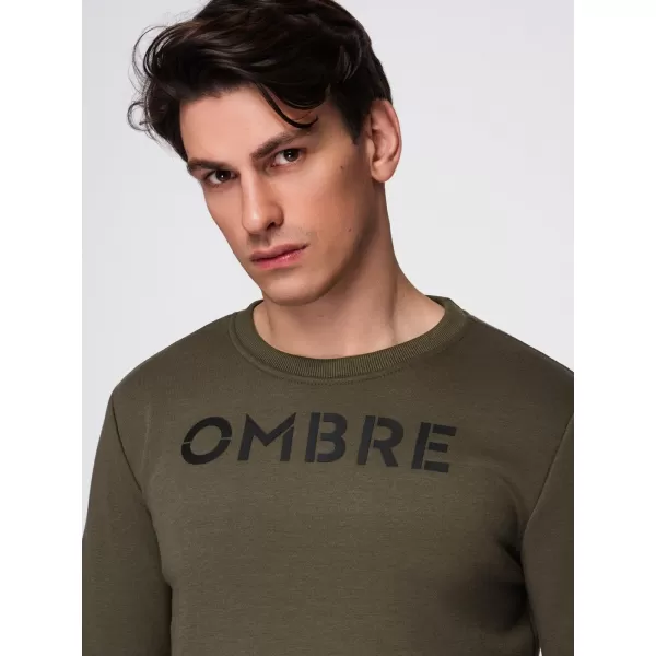  Herren-Sweatshirt OMBRE B1711 DUNKLES OLIV 