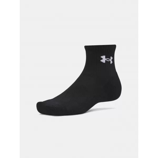  Socken UNDER ARMOUR PERFORMANCE COTTON 3P QTR 6009686-008 SCHWARZ 