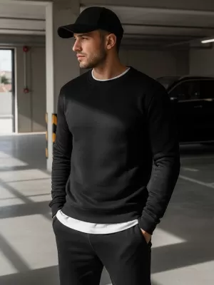 Herren-Sweatshirt DSTREET BX2416 SCHWARZ