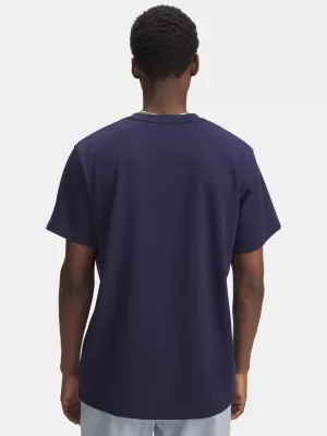Herren-T-Shirt UNDER ARMOUR UA M LOGO EMB HEAVYWEIGHT SS 1373997-411 BLAU