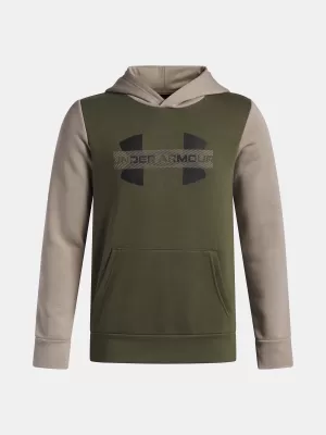 Jungen-Sweatshirt UNDER ARMOUR UA RIVAL FLC CBLCK GRPHC HD 6004994-390 GRÜN