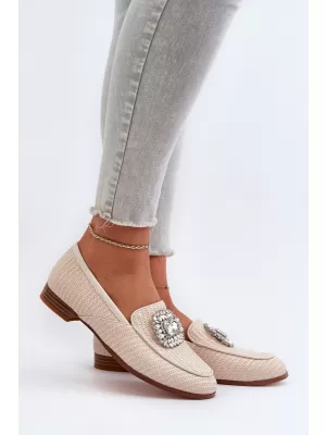 Damenmokassins D&A MR38-676 BEIGE