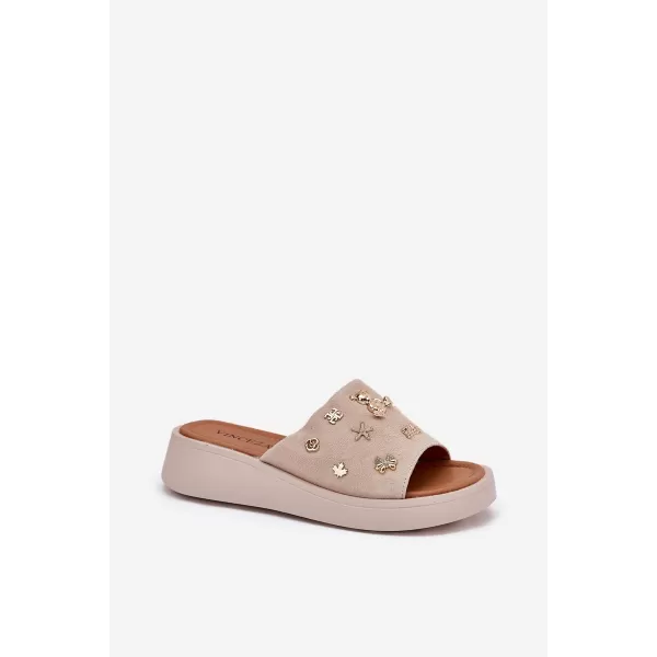  Damenhausschuhe VINCEZA 66741 BEIGE 