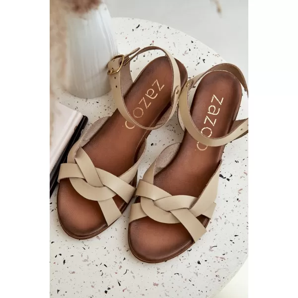  Damensandalen ZAZOO 40372 BEIGE 