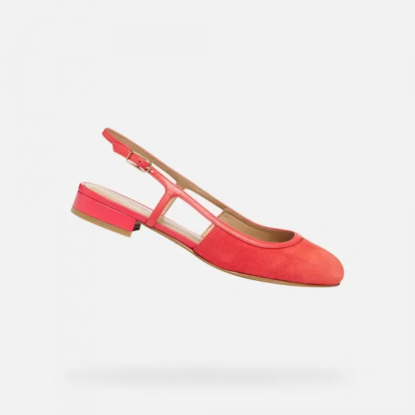  Ballerinas für Damen GEOX VIRNILISA B G012911 ROT 
