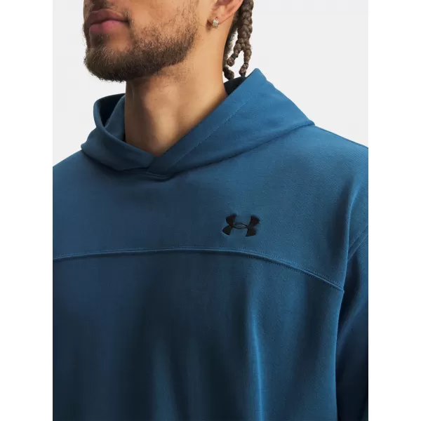  Herren-Sweatshirt UNDER ARMOUR UA RIVAL LW HOODIE 6012335-498 BLAU 