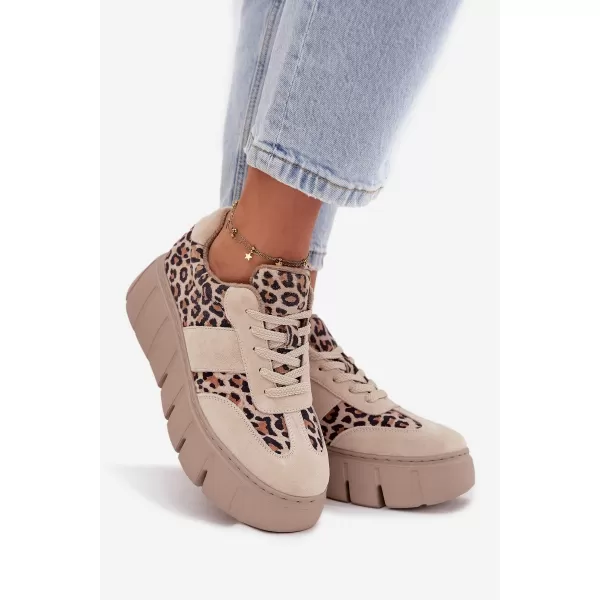  Damen-Sneaker VINCEZA LEOPARDO BEIGE 