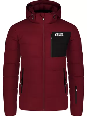 Herren-Winterjacke NORDBLANC BRAMBLE NBWJM8258 BURGUND