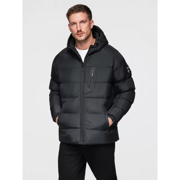  Herrenjacke OMBRE OM-JAHP-0302 SCHWARZ 