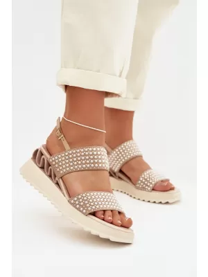 Damensandalen D&A CR61-3067 BEIGE