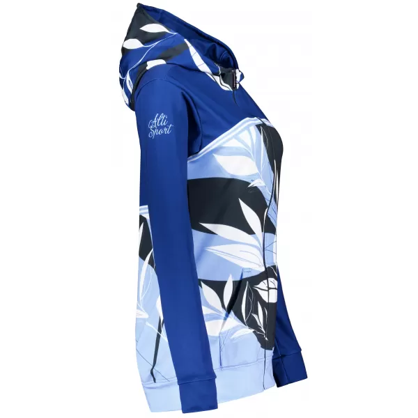  Hochwertiges Damen-Sweatshirt mit Reißverschluss ALTISPORT VOJ/ALW128MI02 BLAU UND WEIß 