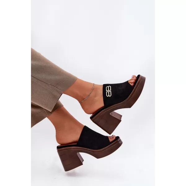  Damenhausschuhe VINCEZA 17400 SCHWARZ 