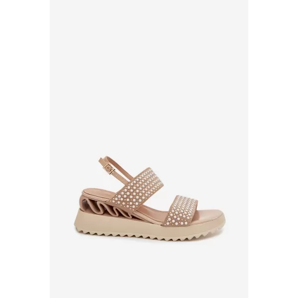  Damensandalen D&A CR61-3067 BEIGE 
