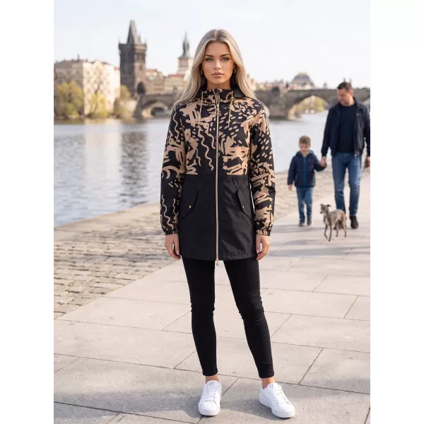  Damenjacke KIXMI ZIANA SCHWARZ/BEIGE 