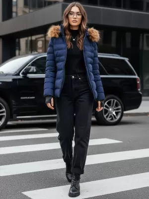 Damenjacke DSTREET TY4039 BLAU
