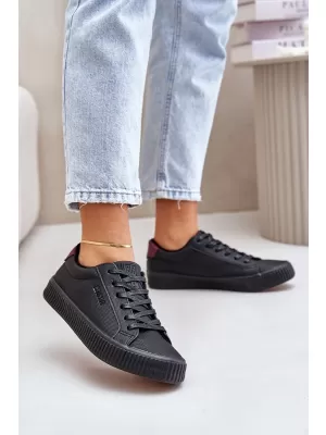Damen-Sneaker BIG STAR OO274A462 SCHWARZ Big Star Shoes