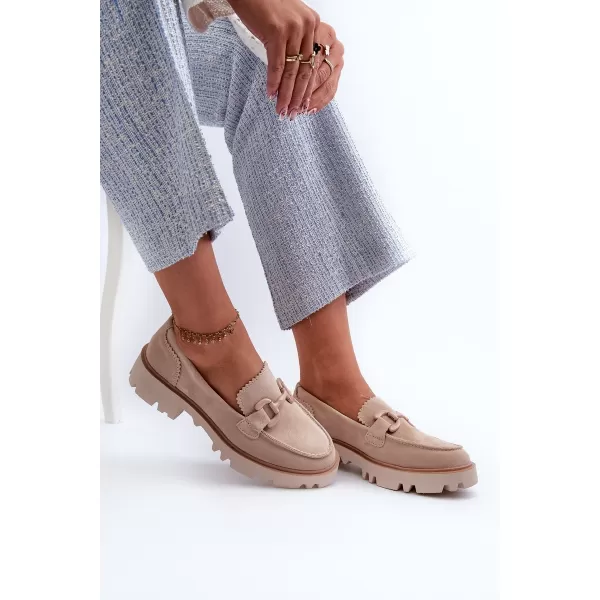  Damenmokassins D&A TW117 BEIGE 