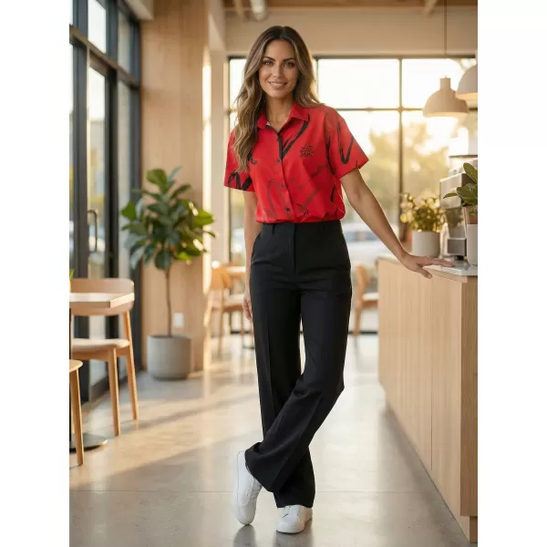  Premium-Shirt für Damen ALTISPORT VOJ/ALW049KOS01 SCHWARZ UND ROT 